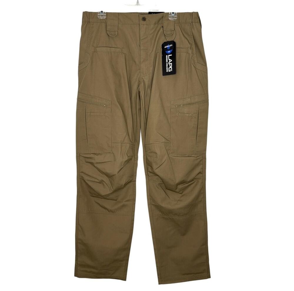 LAPG Pants Mens 36x34 Brown Atlas Tactical Cargo Water Repellent STS Outdoor